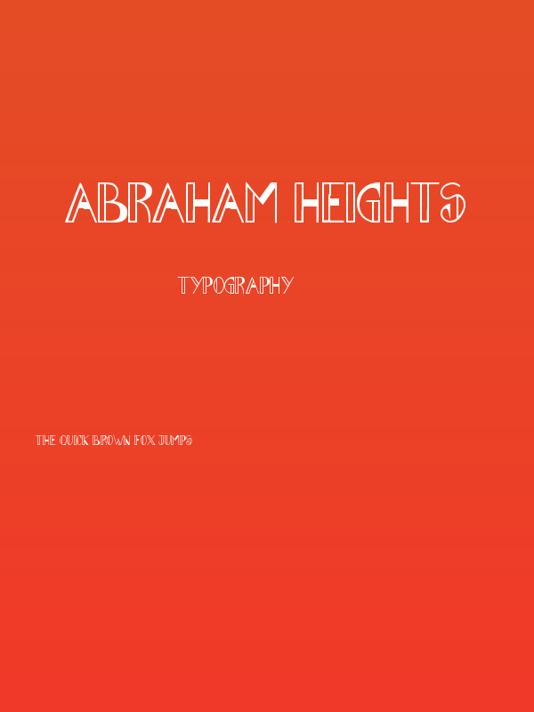 Abraham Heights Poster