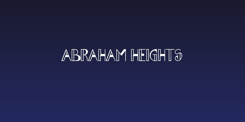 Abraham Heights Social Header