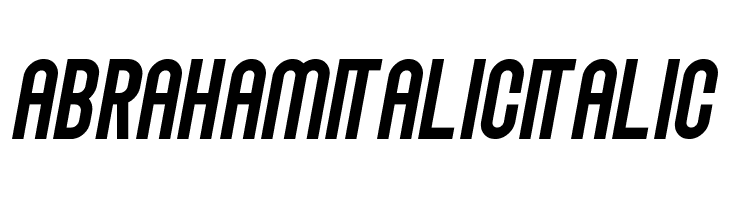 Abraham Italic Italic  नि: शुल्क फ़ॉन्ट्स डाउनलोड