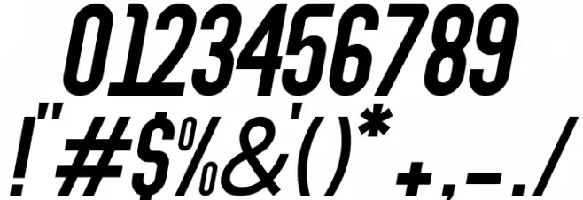 Abraham Italic Italic Font OTHER CHARS