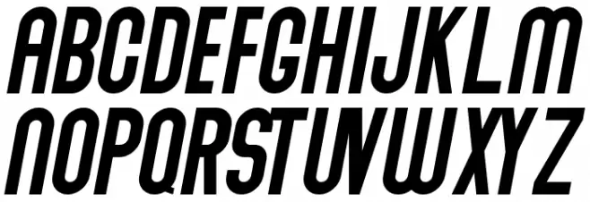 Abraham Italic Italic خط أحرف كبيرة