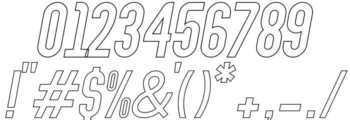 Abraham Outline Italic Outline Italic Fuentes OTROS CHARS