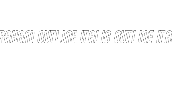 Abraham Outline Italic Outline Italic Logo