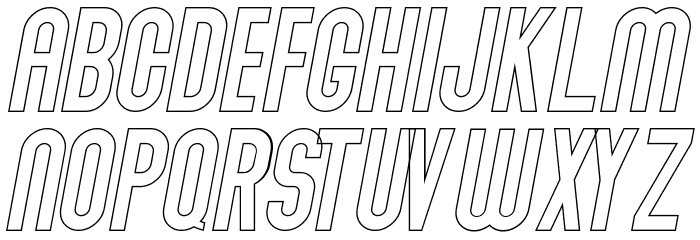 Abraham Outline Italic Outline Italic Fuentes MINÚSCULAS