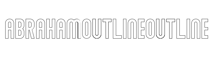 Abraham Outline Outline Шрифта
