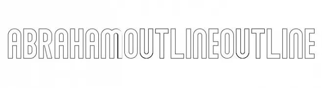 Abraham Outline Outline  Скачать бесплатные шрифты