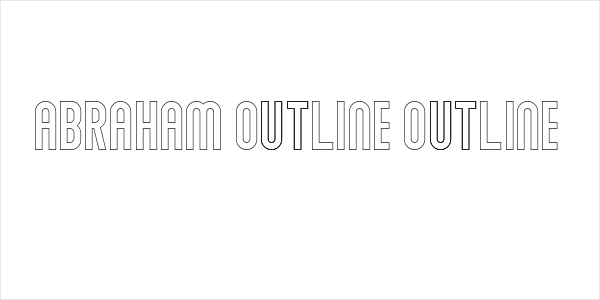 Abraham Outline Outline Logo