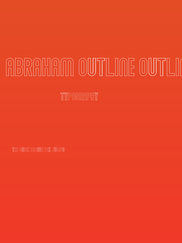 Abraham Outline Outline Poster