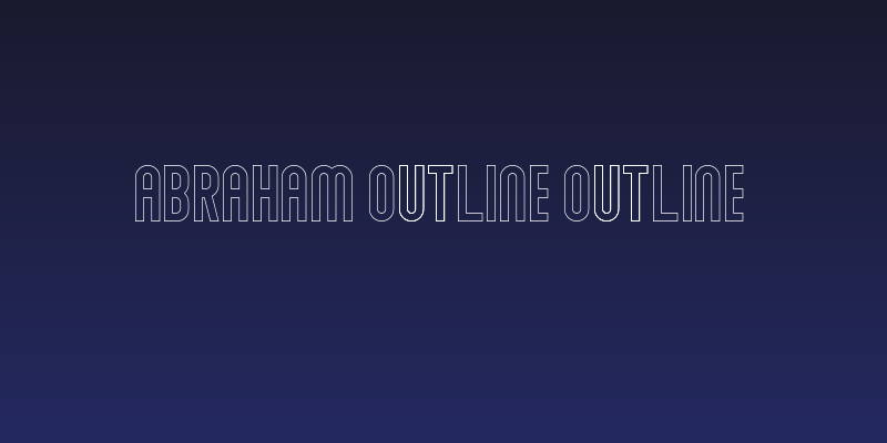 Abraham Outline Outline Social Header