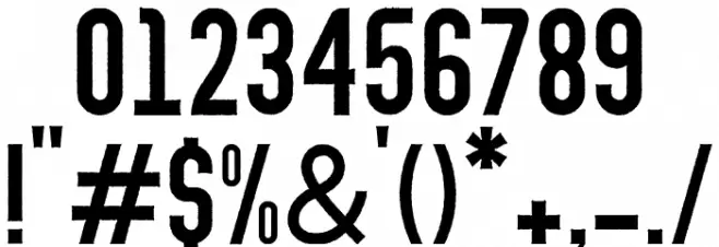 Abraham Rough Rough Font OTHER CHARS