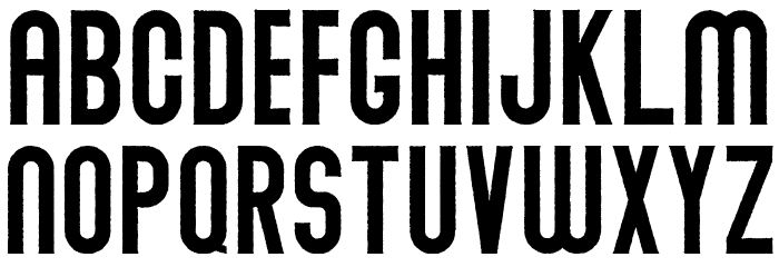 Abraham Rough Rough Font LOWERCASE