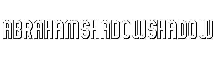 Abraham Shadow Shadow  नि: शुल्क फ़ॉन्ट्स डाउनलोड