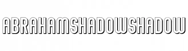 Abraham Shadow Shadow  Скачать бесплатные шрифты