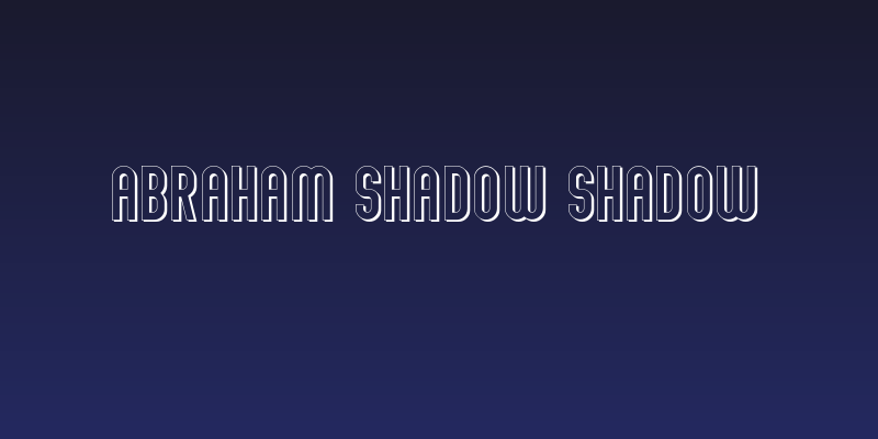 Abraham Shadow Shadow Social Header