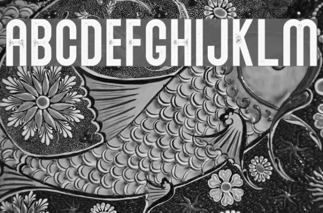 Abraham Stamp Stamp Font examples