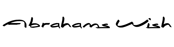 Abrahams Wish Font