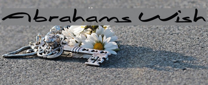 Abrahams Wish Font examples