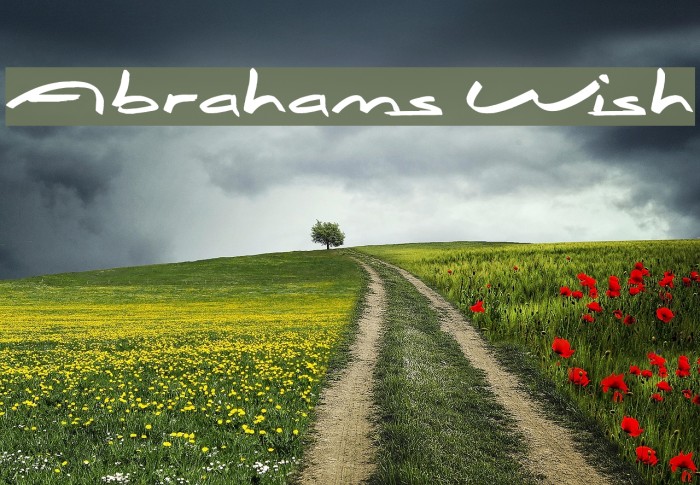Abrahams Wish Font examples
