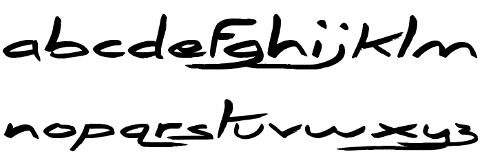 Abrahams Wish Font LOWERCASE