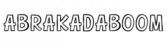 Abrakadaboom  नि: शुल्क फ़ॉन्ट्स डाउनलोड