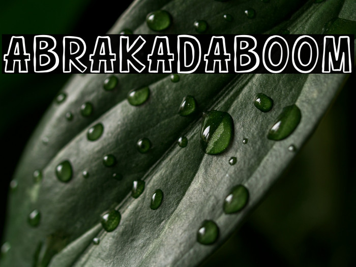 Abrakadaboom Example 1