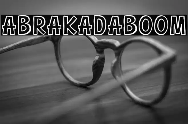 Abrakadaboom Font examples