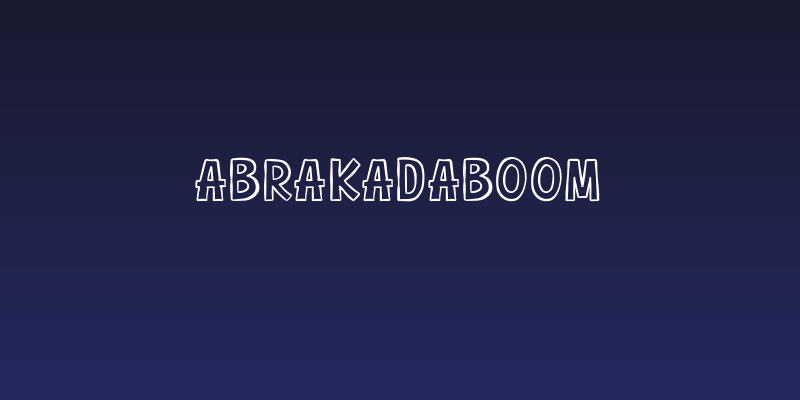 Abrakadaboom Social Header