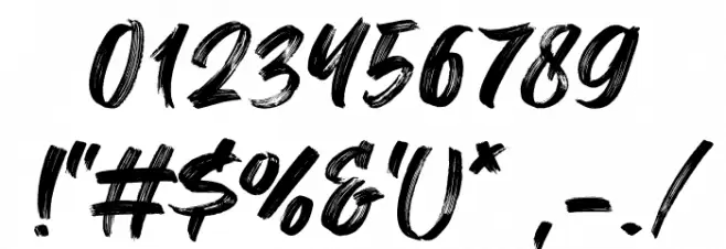 Abrashe Font OTHER CHARS