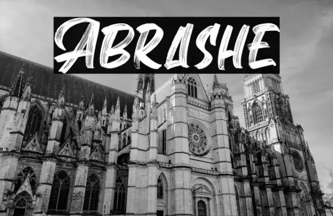 Abrashe Font examples