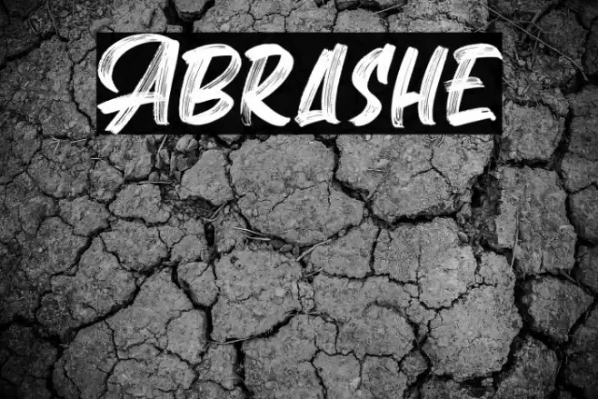 Abrashe Font examples