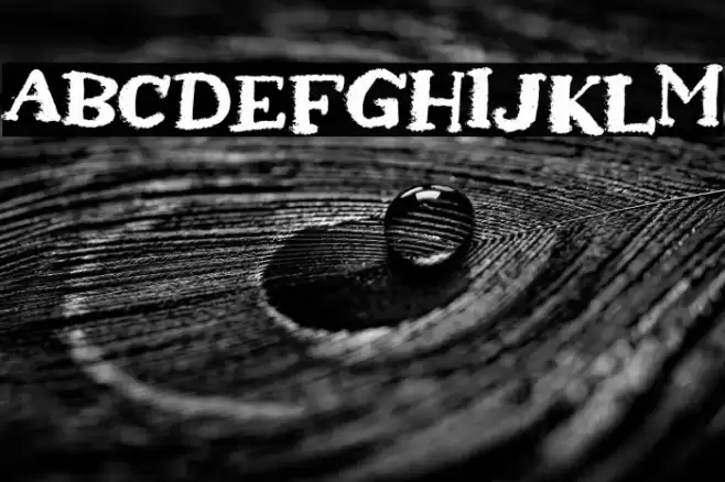 Abrasion Font examples