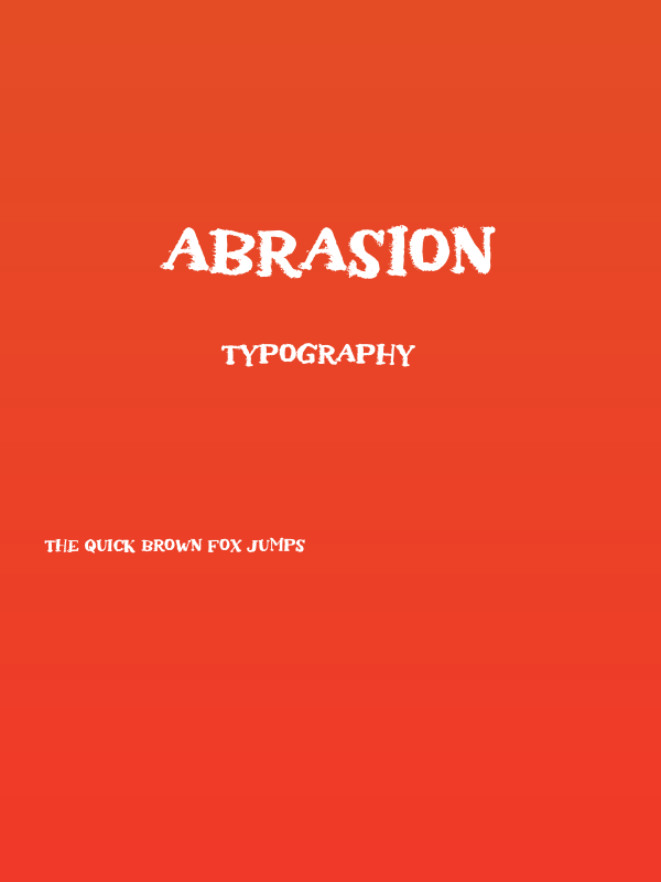 Abrasion Poster