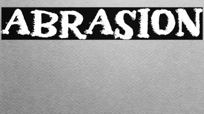 Abrasion Font examples