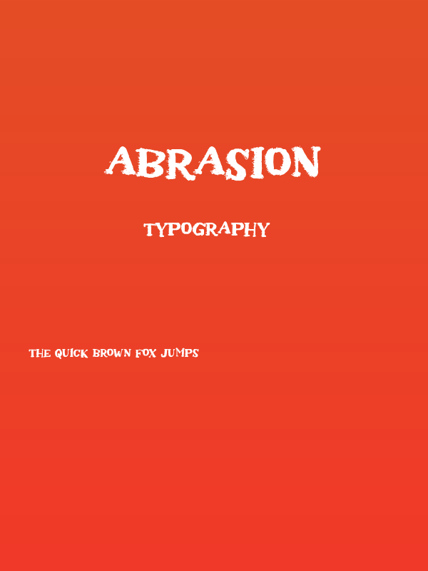 Abrasion Poster