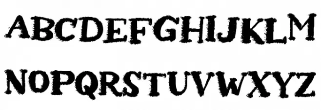 Abrasion Caratteri MINUSCOLO