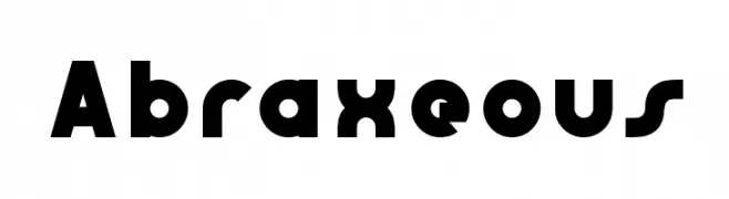 Abraxeous  नि: शुल्क फ़ॉन्ट्स डाउनलोड