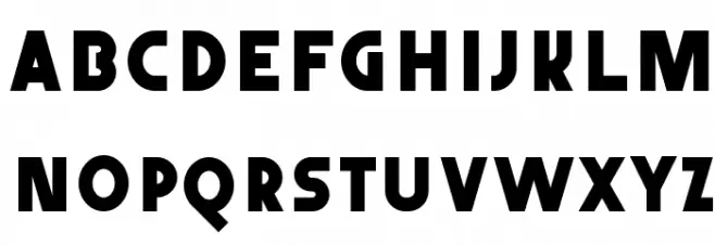 Abraxeous Font UPPERCASE