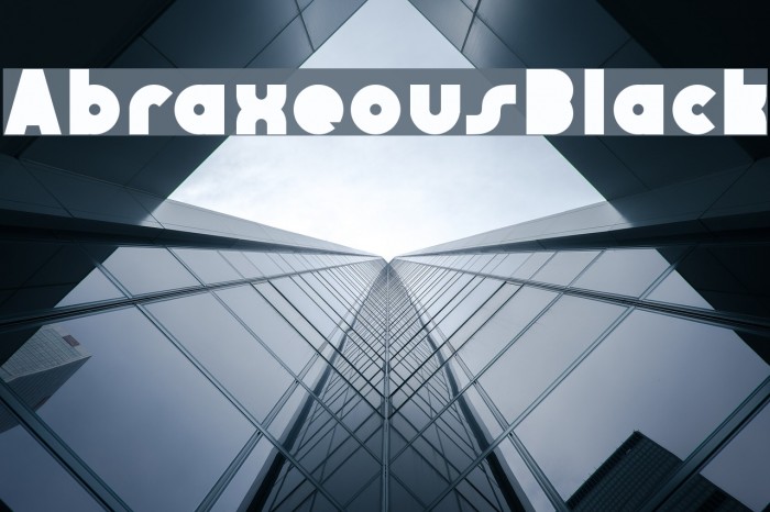 AbraxeousBlack Font examples