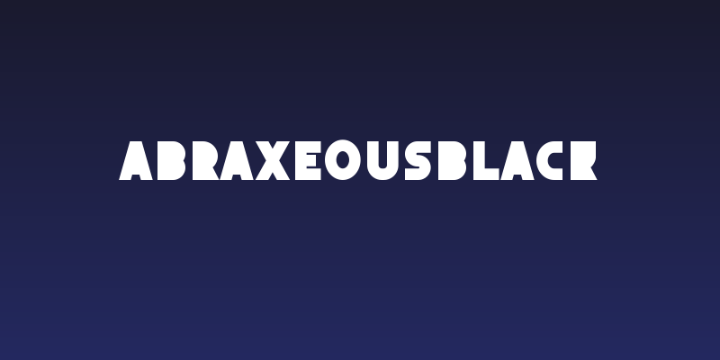 AbraxeousBlack Social Header