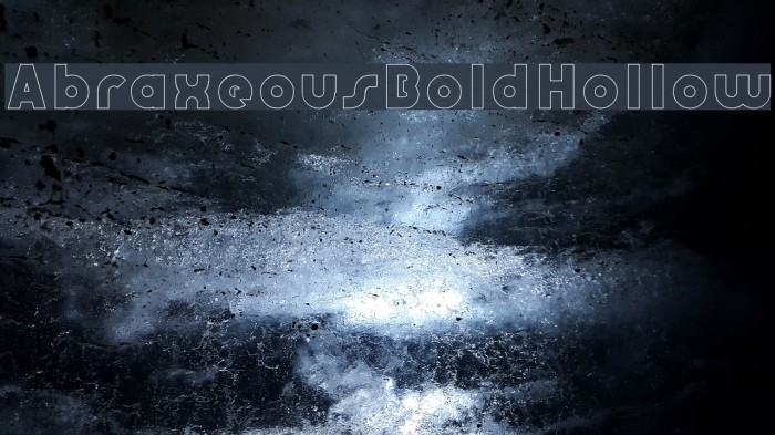 AbraxeousBoldHollow Font examples