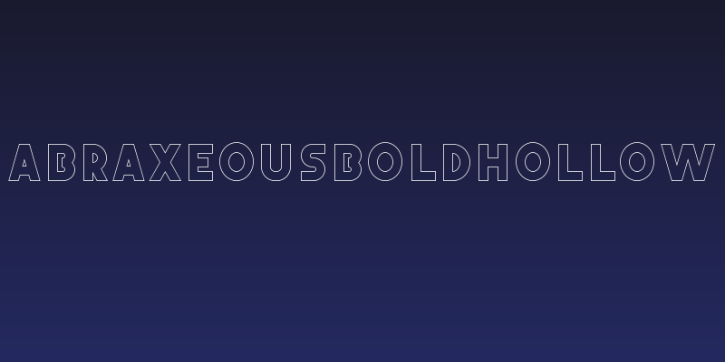 AbraxeousBoldHollow Social Header