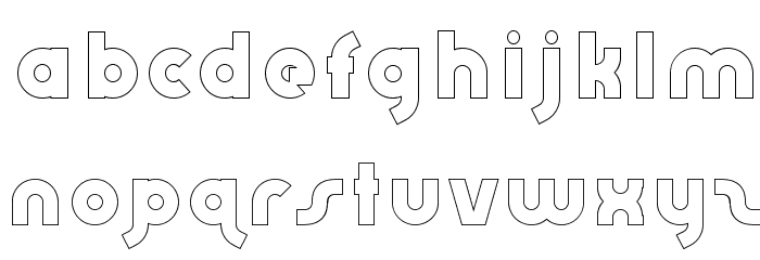 AbraxeousBoldHollow Font LOWERCASE