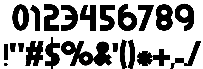 AbraxeousExtraThin Font OTHER CHARS