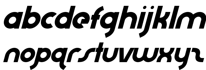 AbraxeousExtraThinItalic Font LOWERCASE