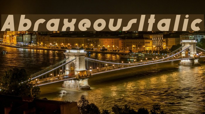 AbraxeousItalic Font examples