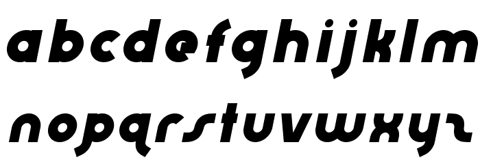 AbraxeousItalic Font LOWERCASE