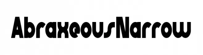 AbraxeousNarrow  Free Fonts Download