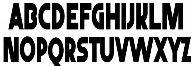 AbraxeousNarrow Schriftart Groß