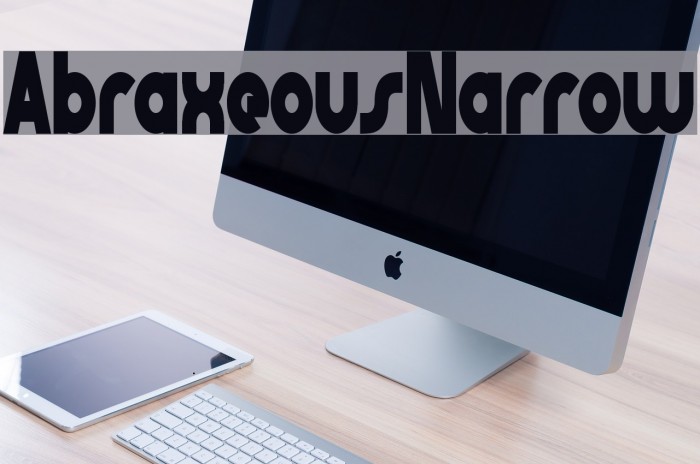 AbraxeousNarrow Font examples