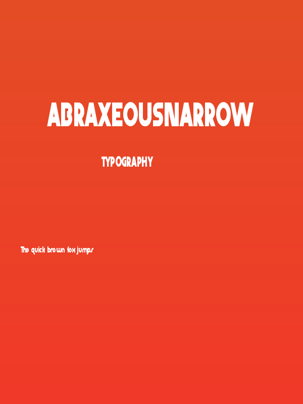 AbraxeousNarrow Poster